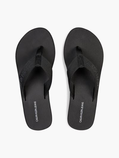 Calvin Klein Cipők HU482527 | Calvin Klein Wedge Női Strandpapucs Fekete